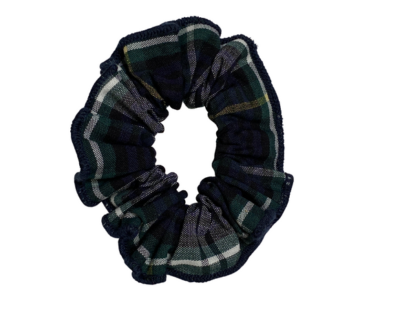 Plaid 35 Scrunchie w/Trim