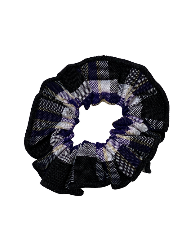 Plaid 2M Scrunchie w/Trim