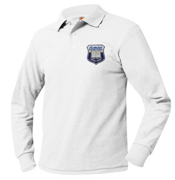 Scottsdale Prep Unisex Pique Long Sleeve Polo (6-8th)