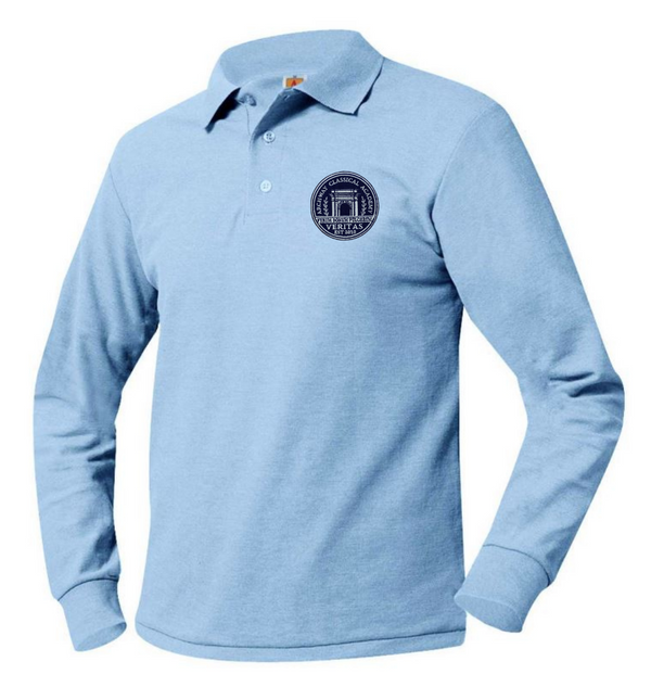 Archway Veritas Unisex Pique Long Sleeve Polo