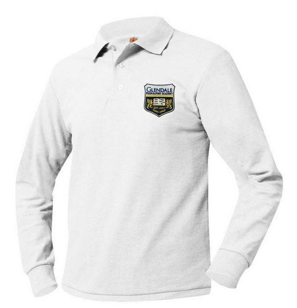 Glendale Prep Unisex Pique Long Sleeve Polo