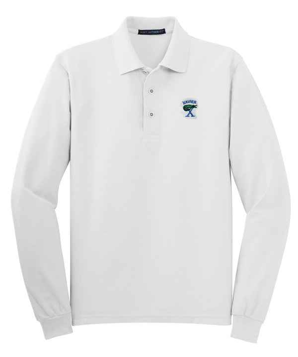 Xavier Prep Long Sleeve Jersey Knit Polo