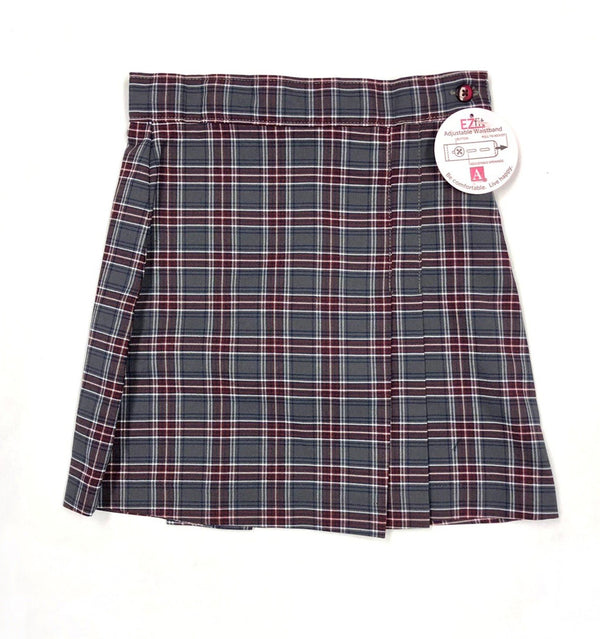 Candeo North Scottsdale Girls Stitched Down Pleat Plaid Skort